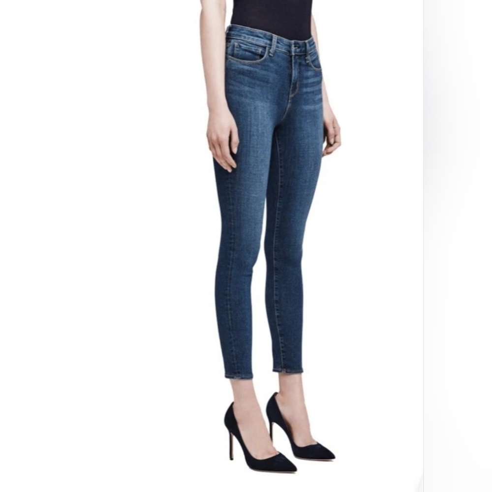 L'Agence Size 24 Margot Skinny High Rise Jeans in Byers Wash MSRP $245